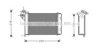 AVA QUALITY COOLING BW6005 Heat Exchanger, interior heating